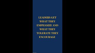 What Leaders Tolerate They Encourage [upl. by Eyahs965]