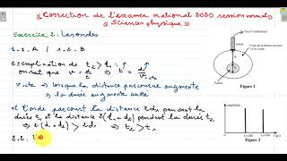 Correction de lexercice des ondes Les ultrasons au service de la médecine Rattrapage  2020  SP [upl. by Cj855]