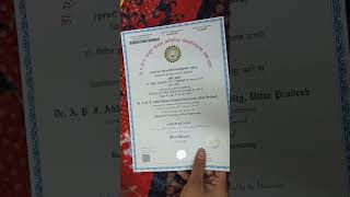 AKTU Btech  Civil Engineering Degree unboxing 🔥🔥🤩🤩 [upl. by Aihsema]