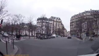 Driving In France 01012016  A 6  Paris  Neuilly Sur Seine [upl. by Hodgkinson]