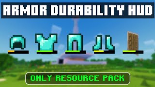 Armor Durability HUD RELEASE  Texture Pack Minecraft Pocket Edition 121 [upl. by Helsie295]