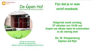 Live uitzending De Open Hof  Hendrik Ido Ambacht [upl. by Oderf]