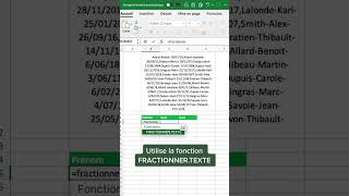 Comment fractionnerdiviser du texte sur plusieurs cellules sur Excel [upl. by Siroved]