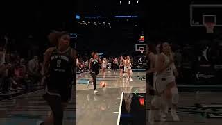 Nyara Sabally with the STEAL AND SCORE The Liberty lead by 5 in overtime of Game 5 shorts [upl. by Hrutkay]