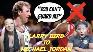 Girlfriend First Time Reacting Larry Bird Trash talking She loves him REACTION [upl. by Oisacin]