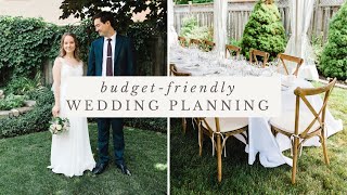 MINIMAL  BudgetFriendly Wedding Planning  How Much Our Backyard Wedding Cost [upl. by Diahann53]