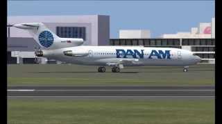 FSX  B727200  3 x Pratt amp Whitney JT8D17 engines  with ai traffic [upl. by Mcgean649]