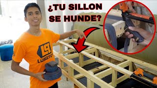 COMO ARREGLAR UN SILLON HUNDIDO EN CASA 🛋️PASO A PASO [upl. by Trauts811]