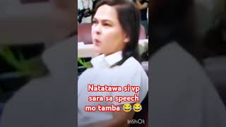 Nakakatawa ang speech ni tamba  dds vpsara duterte marcos youtubeshorts shorts [upl. by Sacksen]