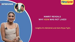 Nimrit KKK 14 interview Reveals Why Asim Was Not Liked Insights On Abhishek and Asim Riyaz Fight [upl. by Garlinda784]