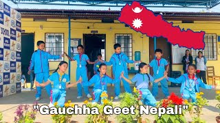 Nepali National Song quotGauchha Geet Nepaliquot ll Dance performance ll [upl. by Anitroc]