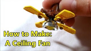 How to Make A Lego Scale Ceiling Fan [upl. by Pardew509]