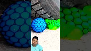 Car 🚗 crossing soft and crunchy things by tyre crushingcrunchyandsoftthings satisfying shorts [upl. by Linnea]