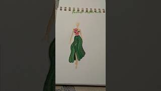 Design with me Inspiration from catharanthus roseusനല്ലപച്ച കളർ viralvideo youtubeshorts [upl. by Yelyab841]