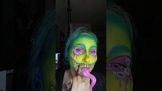 mushroom makeupart halloweenmakeup creativemakeup facepaint sfxmakeup halloween mua art [upl. by Elvia]