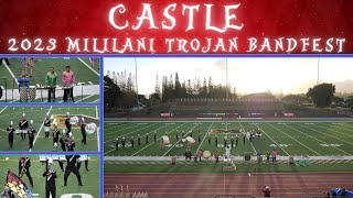 BEATLEMANIA  2023 Castle HS Marching quotKnightsquot amp Color Guard  2023 Mililani Trojan Bandfest [upl. by Bainbridge]