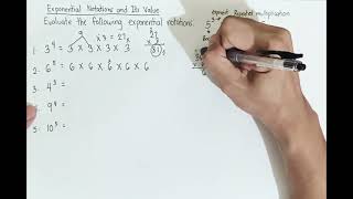 FINDING THE VALUE OF EXPONENTIAL NOTATIONS [upl. by Sally]