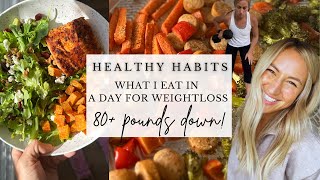 What I Eat in a Day for Weight Loss  Healthy Lifestyle Habits vlog [upl. by Esma921]