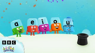 Lets Learn the Vowels 🅰️  Learn to Spell  Phonics for Kids  officialalphablocks [upl. by Eneleahs]