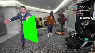 John Cena holding a Sign meme  Kai Cenat Livestream Green Screen [upl. by Edmondo216]