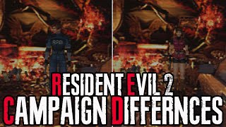 Resident Evil 2 Campaign Differences  Leon amp Claire Campaign  Kelphelp [upl. by Nwahsav752]