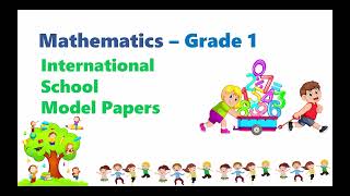 Grade 1 English Medium Math Model Papers  Lyceum International School [upl. by Thisbe]