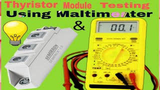 Thyristor modulescr scr moduleTesting with multi meater amp test lamp [upl. by Viquelia]