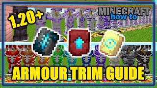 Complete Guide to Armour Trim amp Smithing Templates 120  Easy Minecraft Tutorial [upl. by Anilasor]