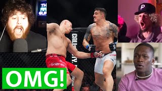 MMA WORLD REACTS TO TOM ASPINALL KNOCKING OUT SERGEI PAVLOVICH [upl. by Notyalc43]