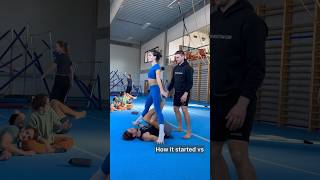 ACRO IS DANGEROUS 😅 fail funny acrobats shorts [upl. by Ikram]