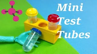 DIY Miniature Working Test Tubes  Science Kit DIY Holds liquid [upl. by Nlyak]