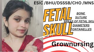 fetalskull bones sutures DIAMETERS WITH TRICK IN HINDI ESIC BHU DSSSB [upl. by Ekim]