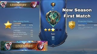 New Season First Match  Mobile Legends Alucard [upl. by Yerbua]