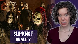 Firsttime reaction to quotDualityquot  Vocal Coach Analysis feat Slipknot and Corey Taylors Vocals [upl. by Eph980]