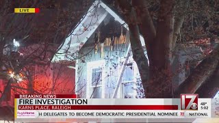 Family escapes Raleigh house fire that spread to neighboring home [upl. by Sherar768]