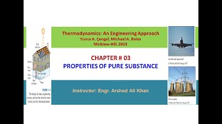 Lecture 02 Properties of pure substance Applied Thermodynamics Engr Arshad Ali Khan [upl. by Miarzim]