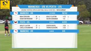 U15 Wanneroo v Perth [upl. by Anirbus]