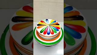 Cake Maker And Mango Cake Design Multi Colour Cake shorts cake youtube shortsfeed food art [upl. by Nali]