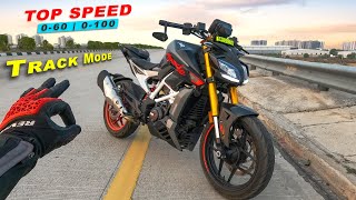 New Apache RTR 310  Top Speed  0 to 60  0 to 100  1st to 6th All Gears Top Speed [upl. by Arakat]