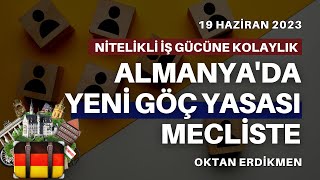 Almanyada yeni göç yasası mecliste  19 Haziran 2023 Oktan Erdikmen [upl. by Eadrahc524]