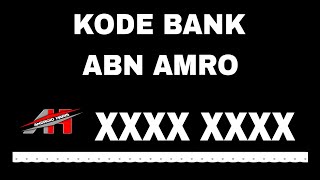 Kode Bank ABN Amro 2024 [upl. by Aschim]