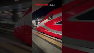 TrenItalia Frecciarossa ETR1000 departing Rome termini shorts short youtubeshorts train italy [upl. by Ennovoj]