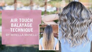 Air Touch Balayage Tutorial by Mirella Manelli  Kenra Color [upl. by Marylou764]