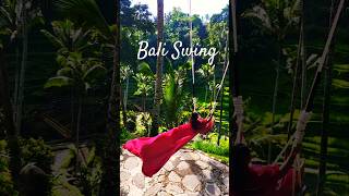 RICE TERRACE SWING AT UBUD BALI INDONESIA bali swing ubud riceterraces tegalalang [upl. by Juliano]