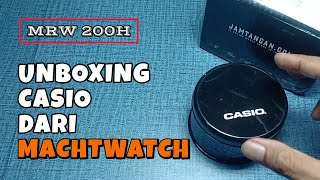 Unboxing Jam Tangan Dari MACHTWATCH  Casio MRW200H [upl. by Assirroc]