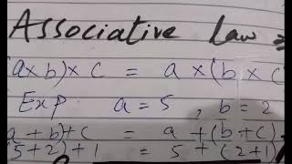 Introduction of associative law  Maths  Grade6 [upl. by Ainyt466]