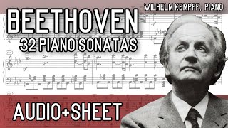 Beethoven  32 Piano Sonatas complete AudioSheet Kempff [upl. by Gamali]