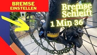 Fahrrad Bremse schleift  DIY Bremse einstellen [upl. by Uzziel]