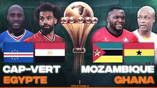 🔴🇨🇻🇪🇬 CAP VERT  EGYPTE  🇲🇿🇬🇭 MOZAMBIQUE  GHANA  3EME JOURNEE CAN 2024  CAN 2023  CAN 2024 [upl. by Essile762]