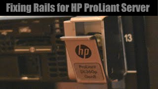 Fixing Rails for HP ProLiant Server 1U RackSolutions  Latch Plate [upl. by Ardnuahsal]